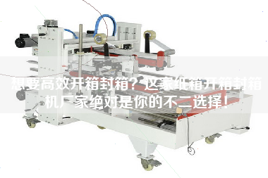 想要高效開箱封箱？這家紙箱開箱封箱機(jī)廠家絕對(duì)是你的不二選擇！